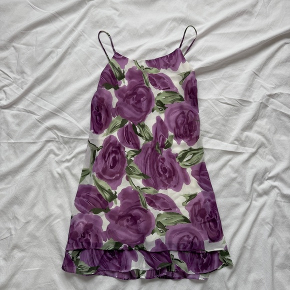Rampage Dresses & Skirts - Vintage Rampage Slip Dress: Short and Sweet with Shades of Purple & Green